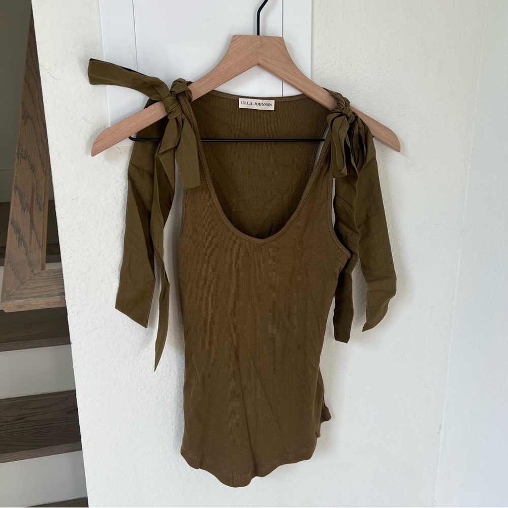 Ulla Johnson Bailey Tank Top in Cork - Picture 3 of 8